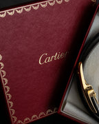 "Cartier" Gold metal buckle design leather belt