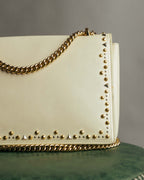 -SPECIAL- “Salvatore Ferragamo” 2015-2017 Vara studded chain shoulder bag