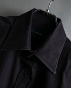 "GUCCI" Spread collar embroidered cotton shirt