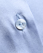 GIORGIO ARMANI/ Beautiful Stretch Satin Dress Shirt Shiny Blue