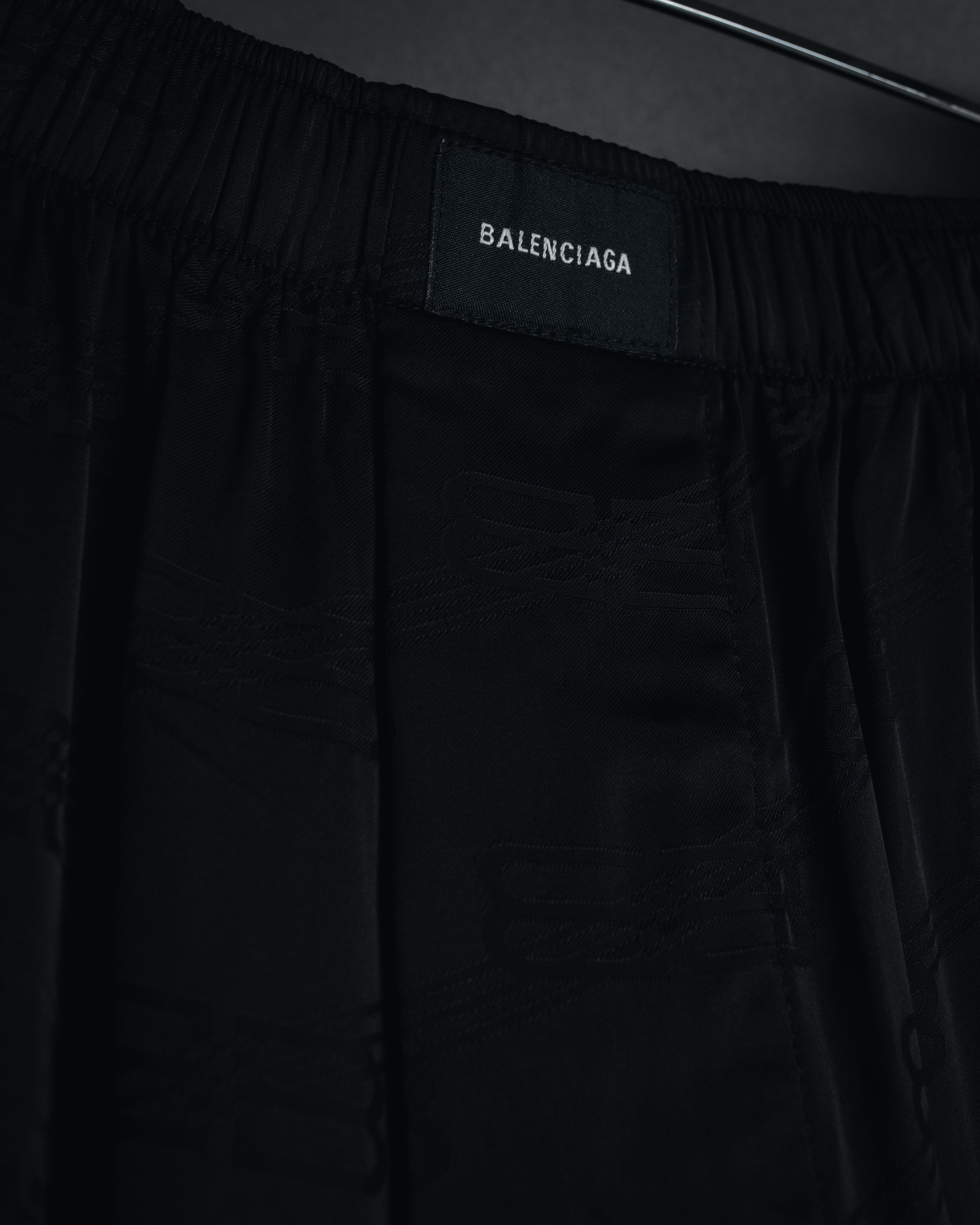 BALENCIAGA 2022春夏影子字母宽松休闲裤