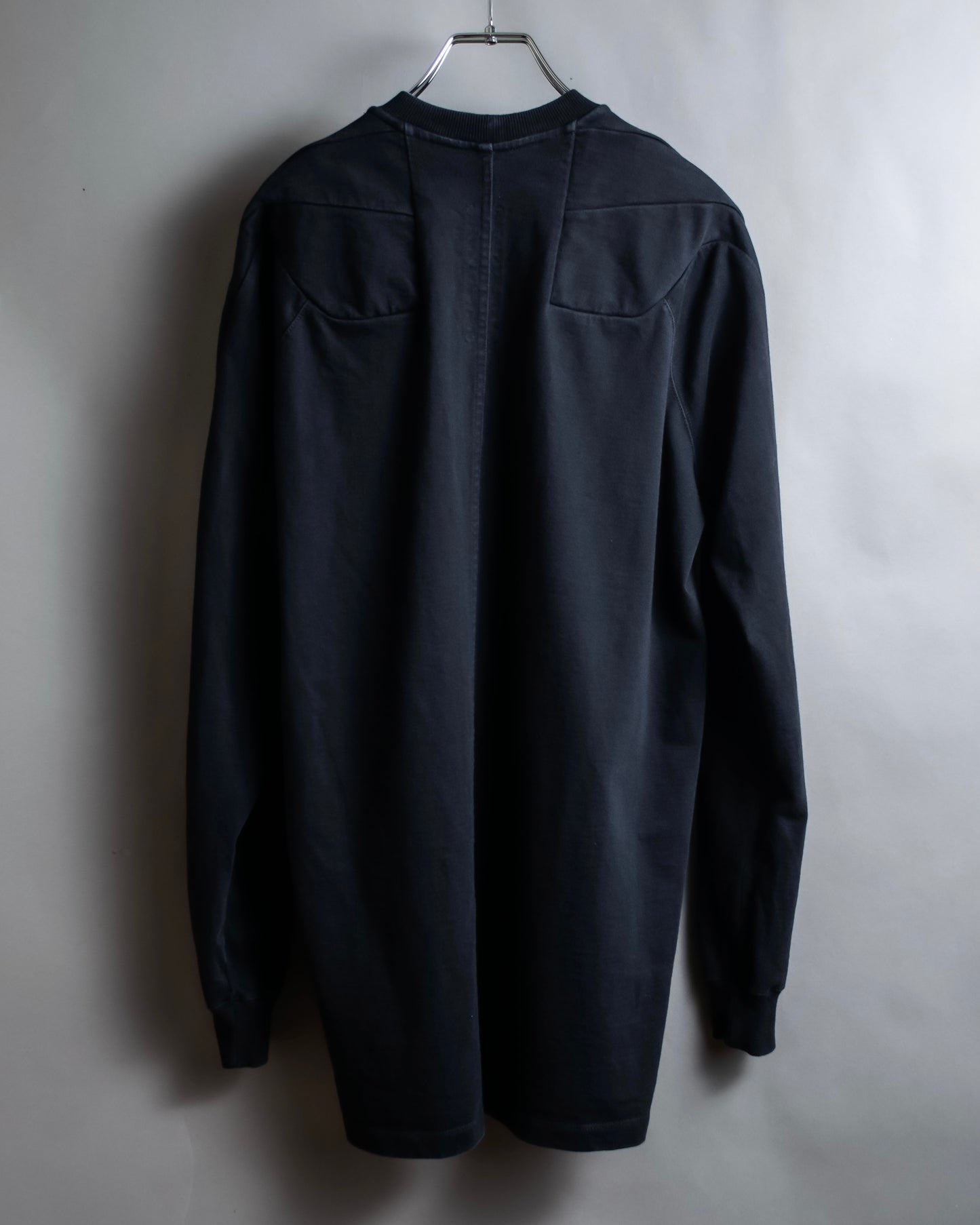 "Rick Owens" 21SS shoulder cutting designed sweatshirt