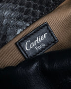 "Cartier" Marcello de Cartier python leather combination bag