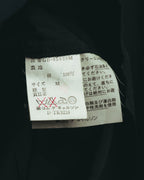 “COMME des GARCONS” Late 80’s-early 90’s silk tucked black shirt