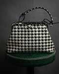 “JUNYA WATANABE COMME des GARÇONS” 2010’s Houndstooth embossed leather doctor bag