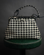 “JUNYA WATANABE COMME des GARÇONS” 2010’s Houndstooth embossed leather doctor bag
