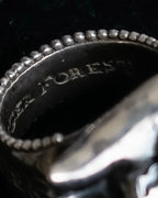 "GUCCI" Anger forest collection silver bullhead motif ring