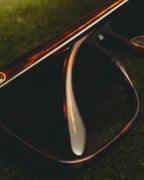 "Yves Saint Laurent" 80's Oversized tortoiseshell square sunglasses