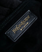 "YVES SAINT LAURENT" Muse to gold metal parts one-handle leather bag