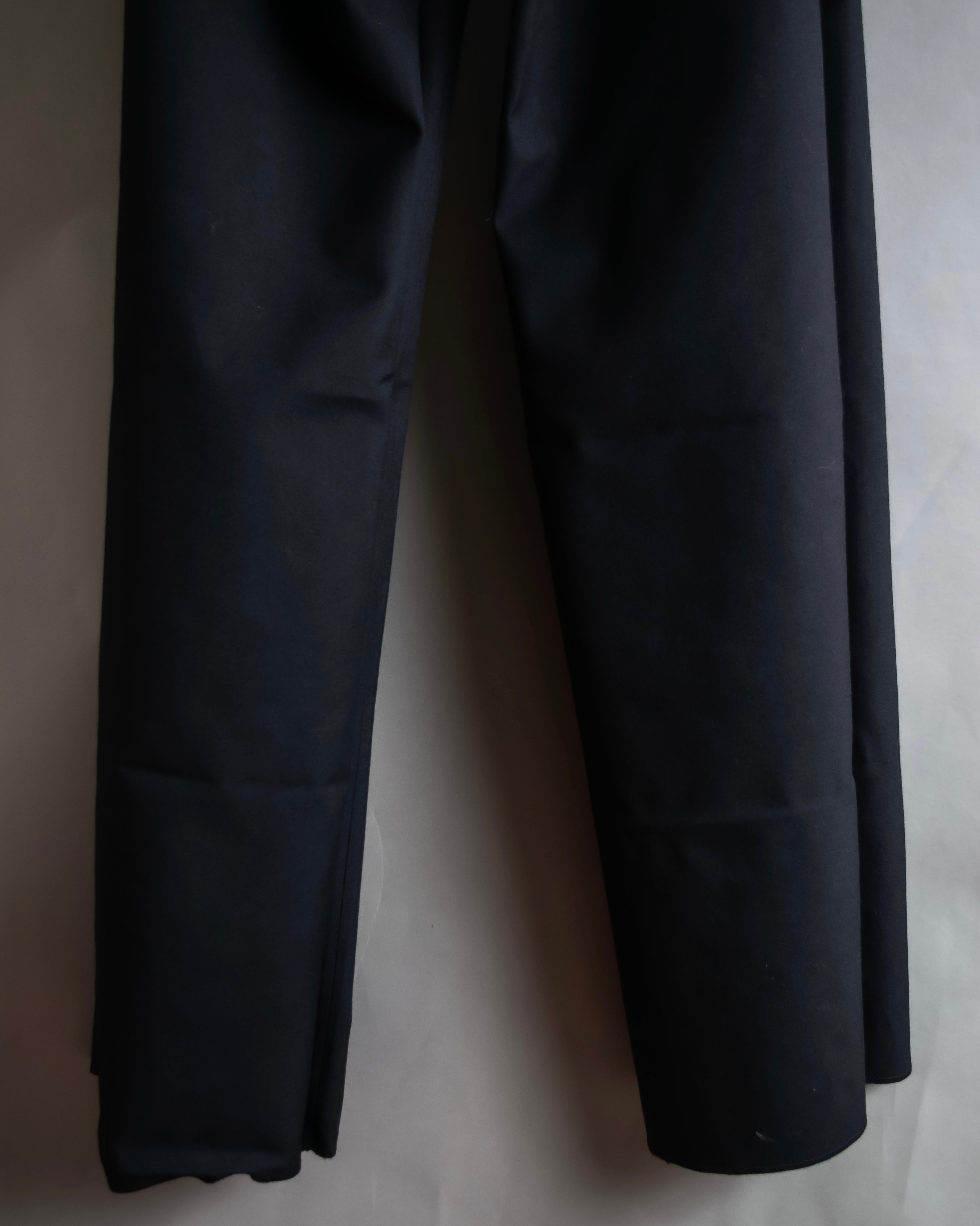 "US navy inspired lace back wide sailor pants"