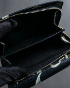 "MIU MIU" Crescent moon print compact wallet