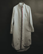 -SPECIAL- “THOM BROWNE” 2010’s tricolor grosgrain oxford shirt dress
