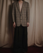 "BALENCIAGA" Windowpane checked tailored blazer