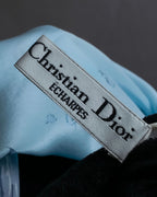 "Christian Dior" Bird motif silk scarf