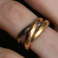 "Cartier" Gold trinity ring