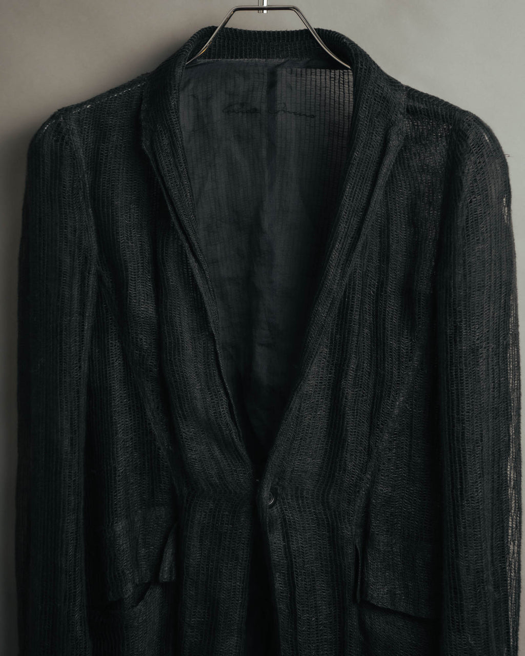 -SPECIAL- “Rick Owens” 2000’s Open weave shawl cardigan