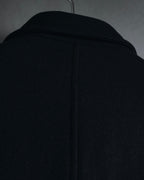 "PRADA" 90’s-00’s Minimal double-breasted wool jacket