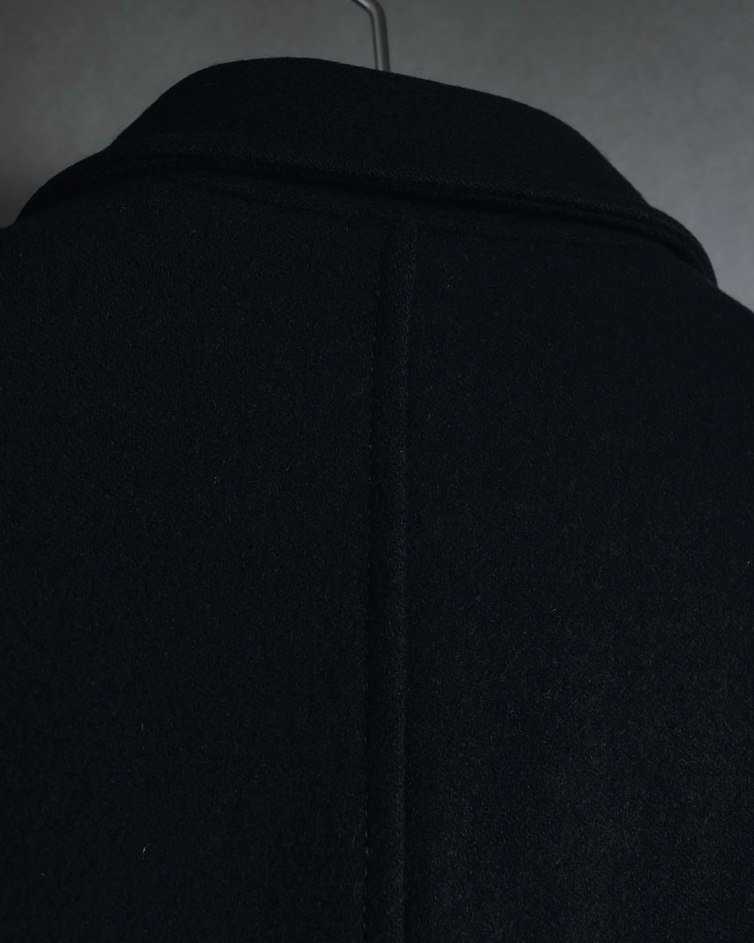 "PRADA" 90’s-00’s Minimal double-breasted wool jacket