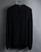 "VALENTINO" 2020-21 Gathered design bow tie skipper silk pullover