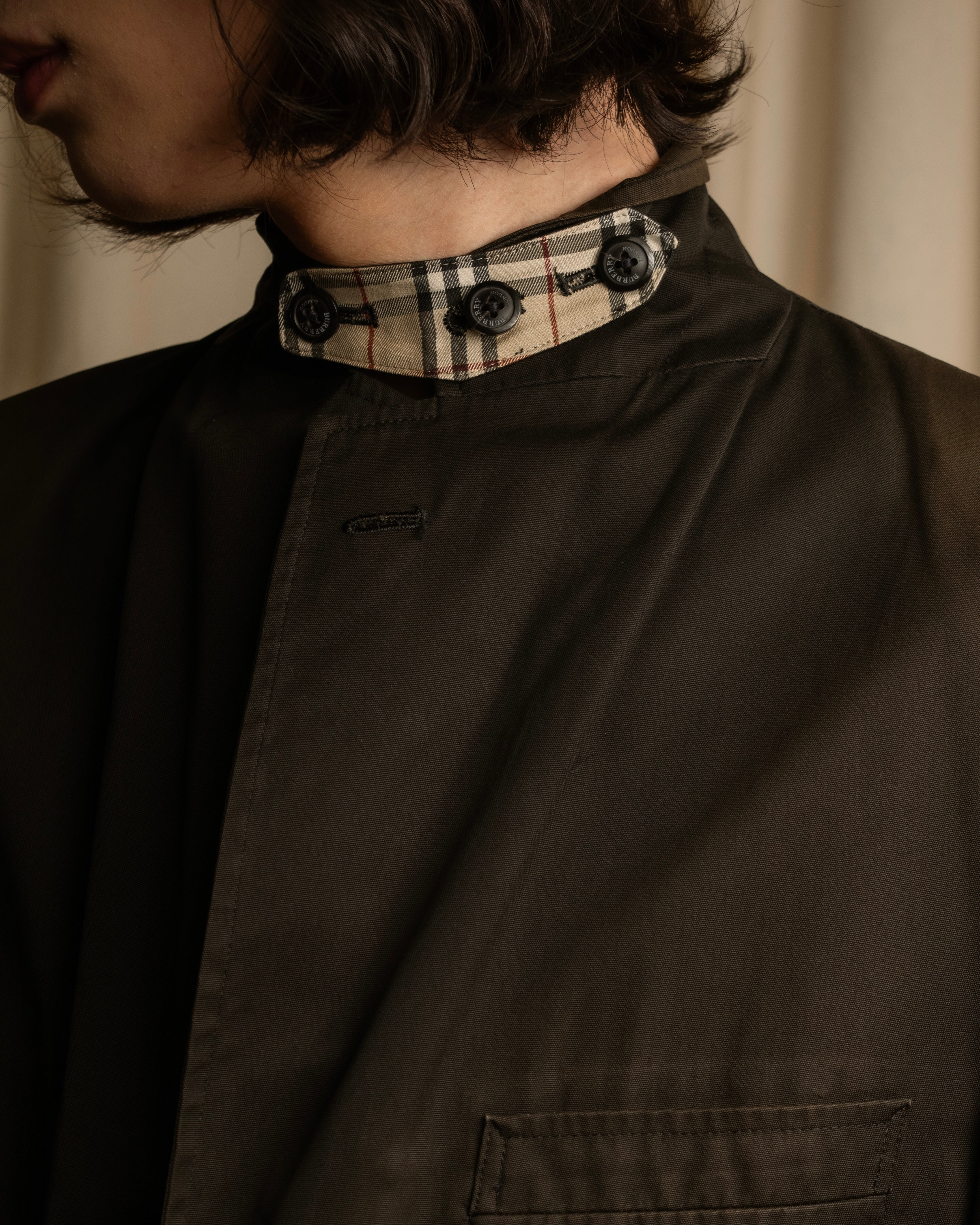 "BURBERRY" Cotton faded tailored jacket