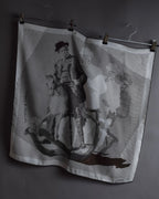 "HERMES" Silk fantaisie a cheval carré scarf 70