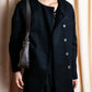 "Chloe" 2way stand collar mid length coat