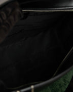 "Salvatore Ferragamo" Gancini motif both sides design leather hand bag