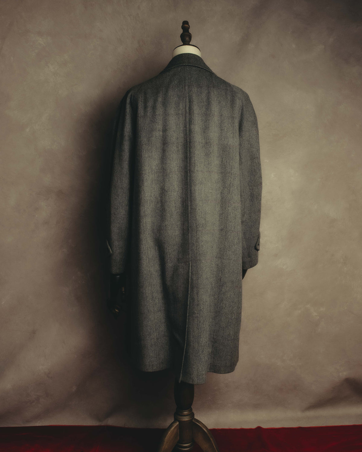 “Burberrys” 80’s Bedford wool balmacaan coat