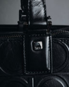 "Salvatore Ferragamo" Late 90’s Gancini embossed leather tote bag