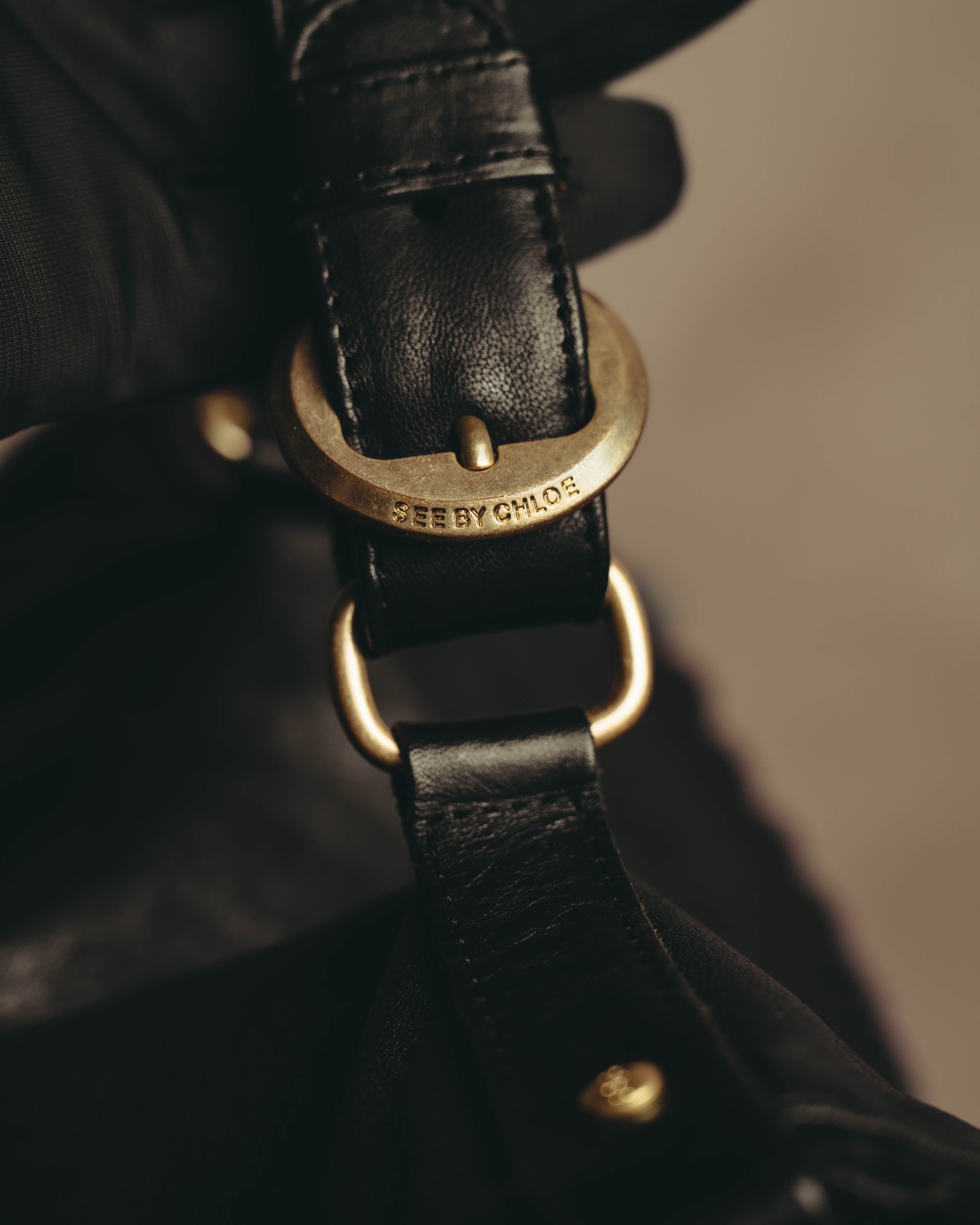 "SEE BY CHLOÉ" 00's-10's Soft black leather shoulder bag