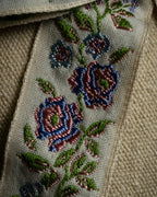 -MOOD Christmas Collections-
"GUCCI" Michele period delicate floral embroidered ribbon tie