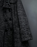 "Dolce & Gabbana" Double-breasted beautiful tweed long coat