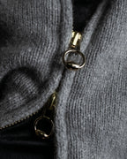 "GUCCI" Cashmere brand double zipper blouson