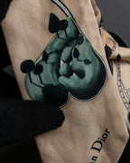 "Christian Dior" Iconic motif silk twilly scarf