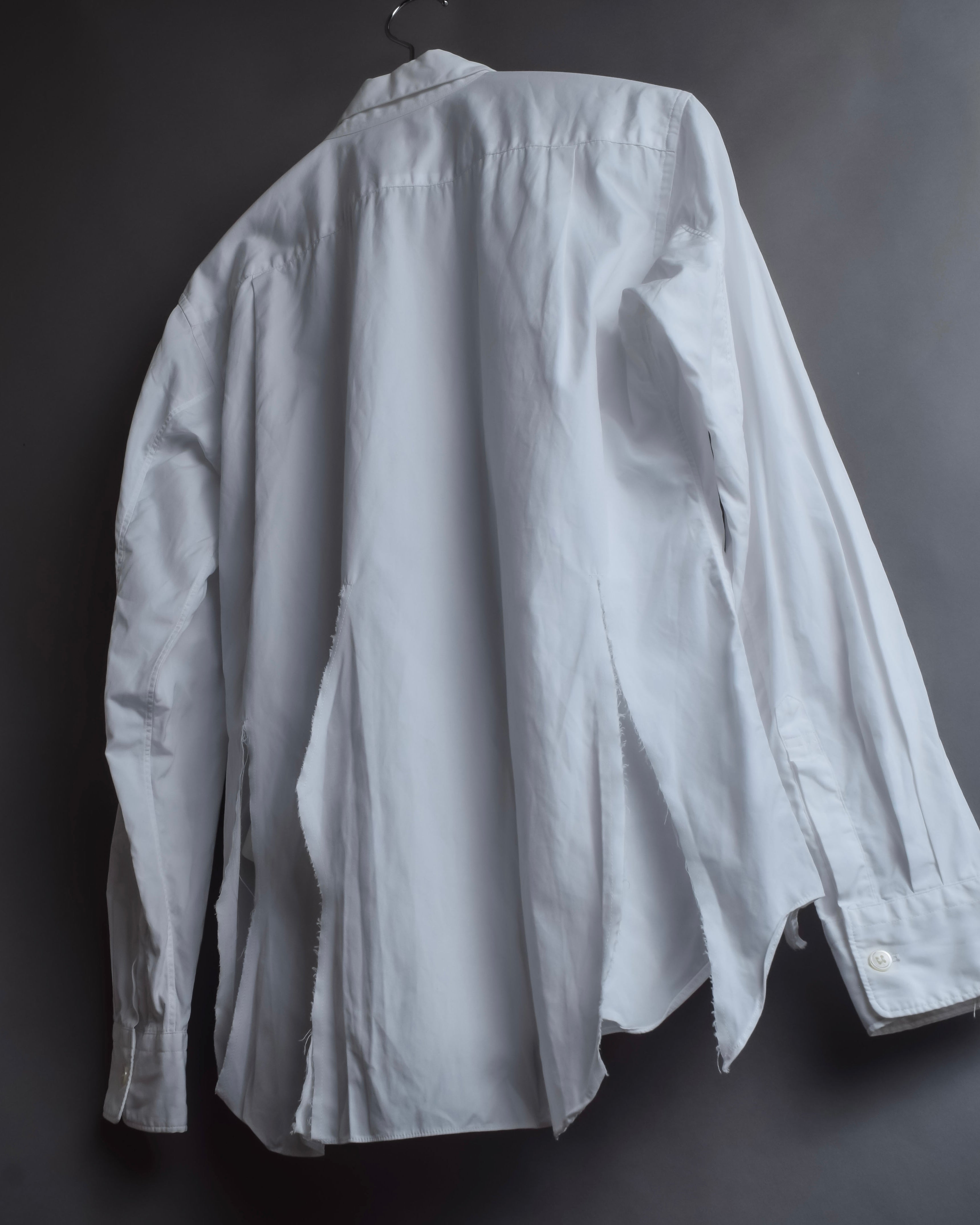 "COMME des GARCONS HOMME PLUS" 15SS Ripped cutting design cotton shirt