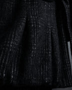 “MAX&Co.” Double-breasted houndstooth tweed coat