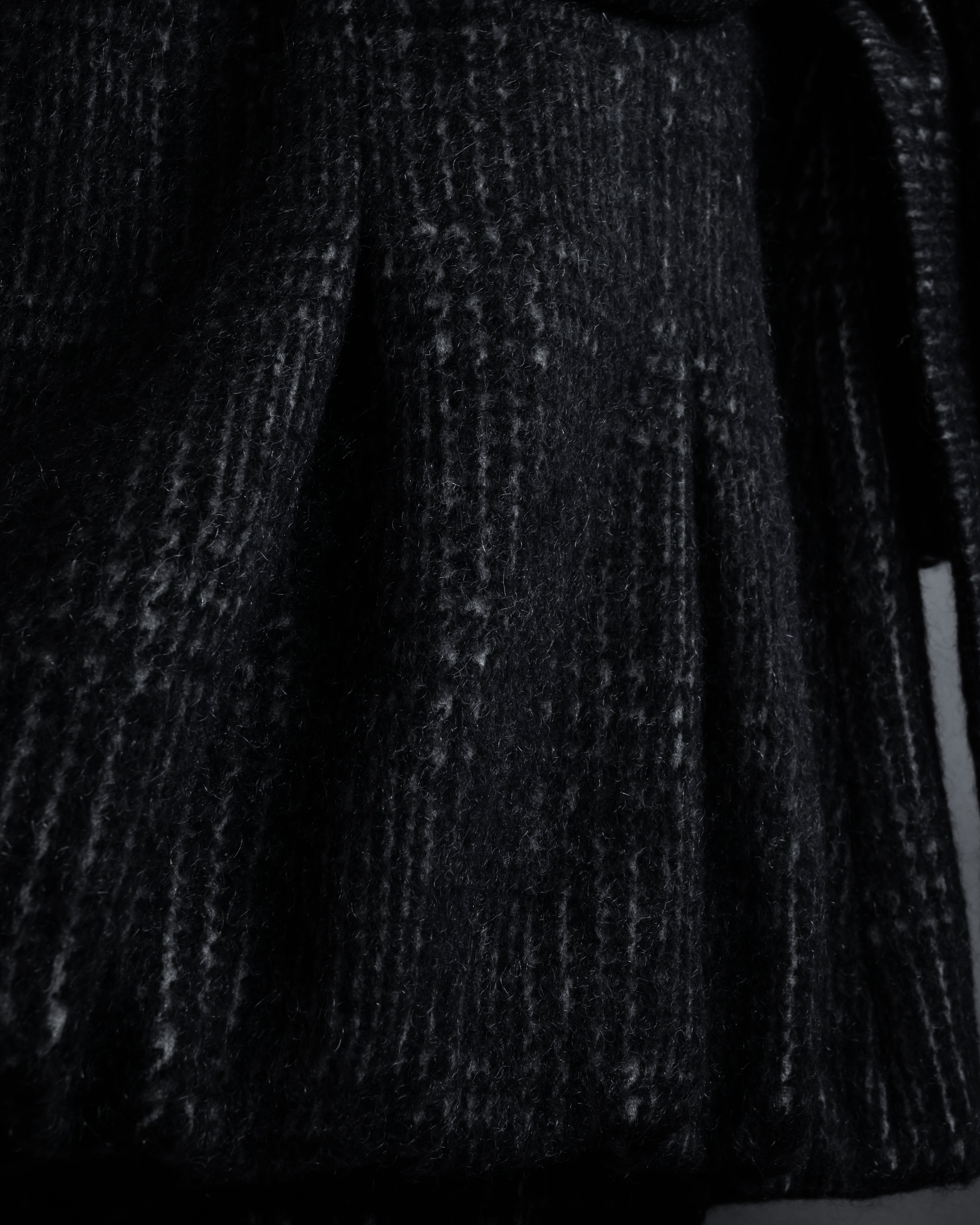 “MAX&Co.” Double-breasted houndstooth tweed coat