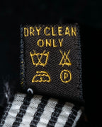 "LOUIS VUITTON" Black＆white color striped bow tie