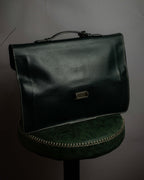 "E. MARINELLA Sottobraccio" Slide closure design 2way leather bag