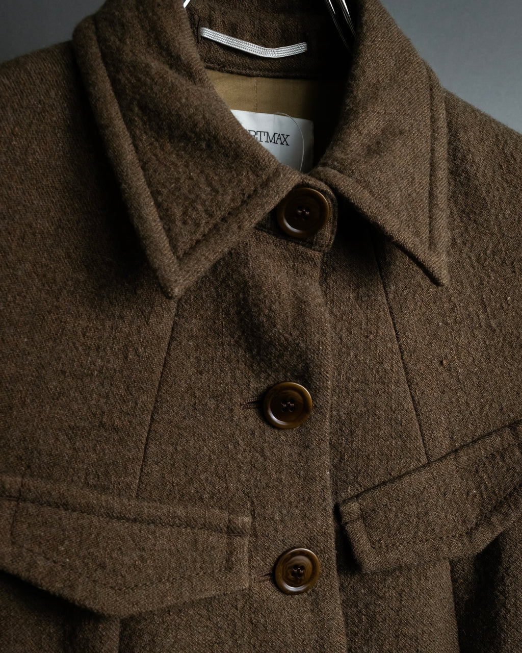 "SPORTSMAX" Carving flap design mid-length coat