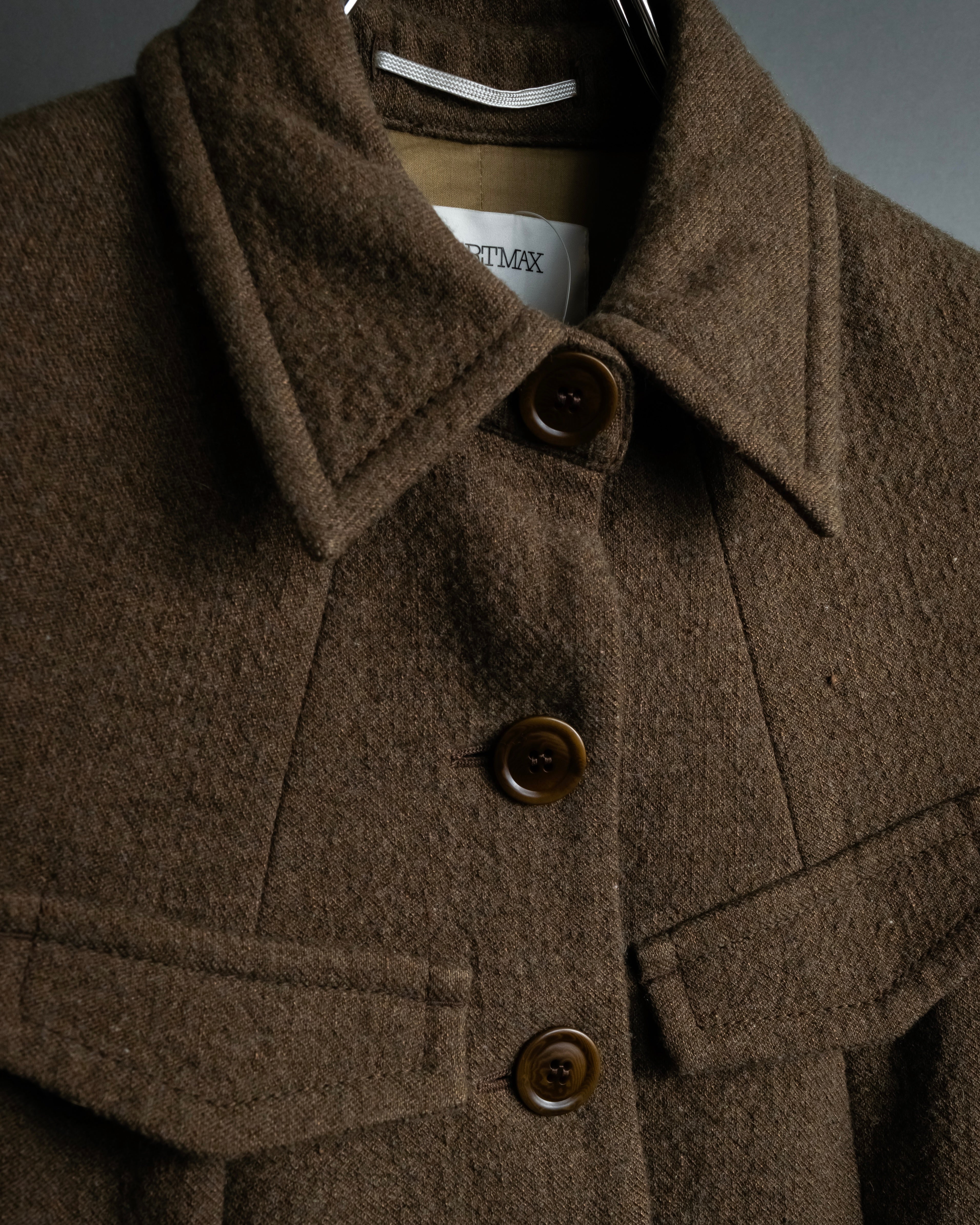 "SPORTSMAX" Carving flap design mid-length coat