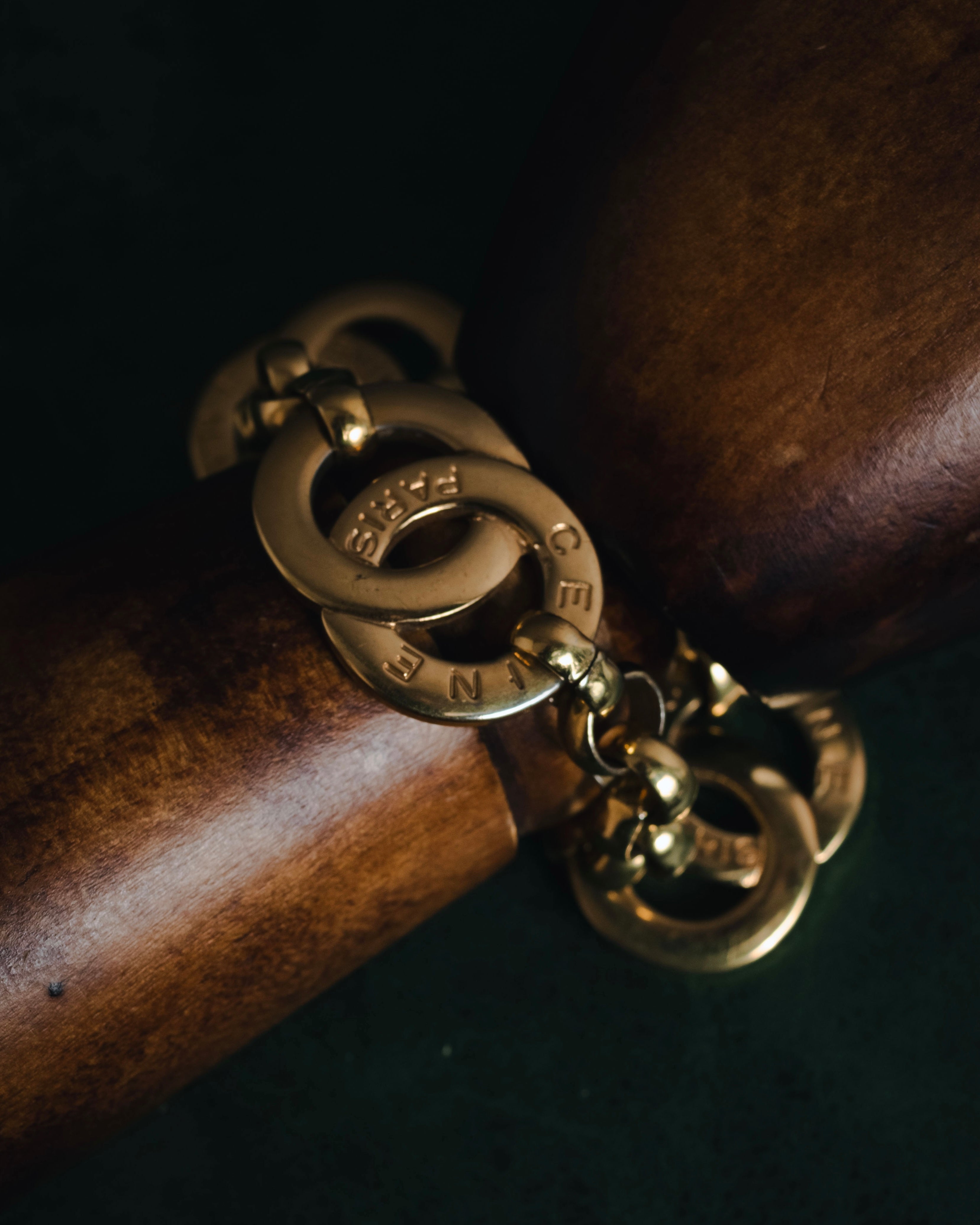 "CELINE" 2019-22 heritage double-link bracelet