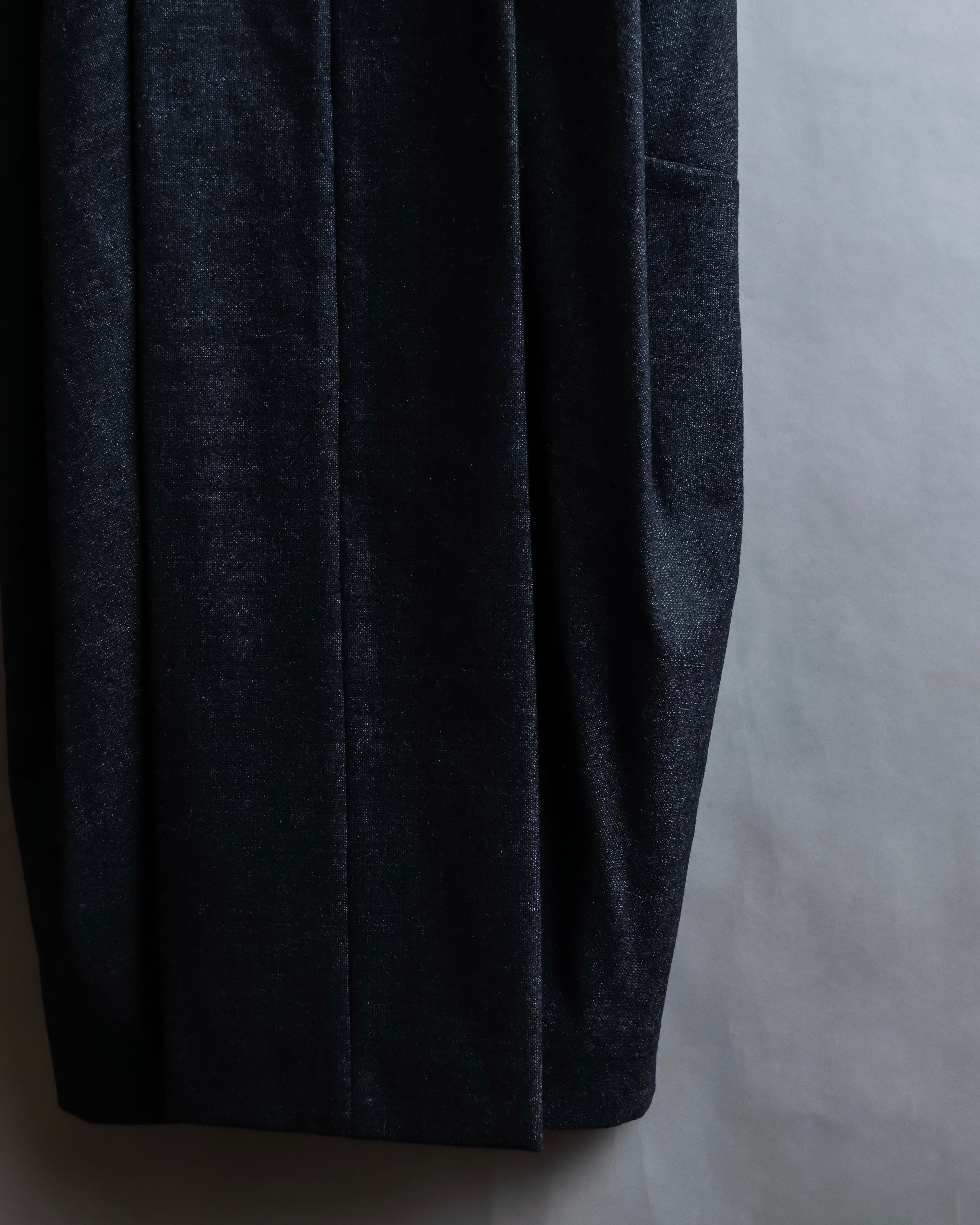 "MAISON MARGIELA" 16AW Deep tuck design sleeveless dress