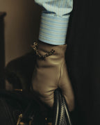 -SPECIAL- "Hermès" 20's Luxurious chain detailed lambskin leather gloves