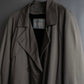 "Vintage matte texture long trench coat"