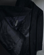 "Burberrys" 90’s dark check wool cashmere blend tailored jacket