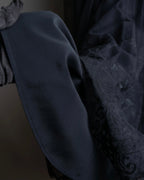 "LOUIS VUITTON" Tiered embroidered design flared skirt