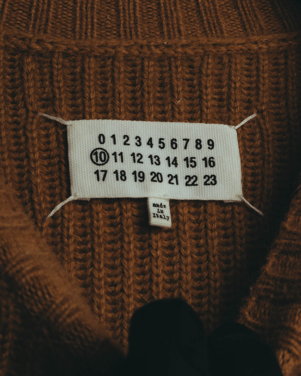 "Maison Margiela" 2021AW Textured ribbed crewneck sweater