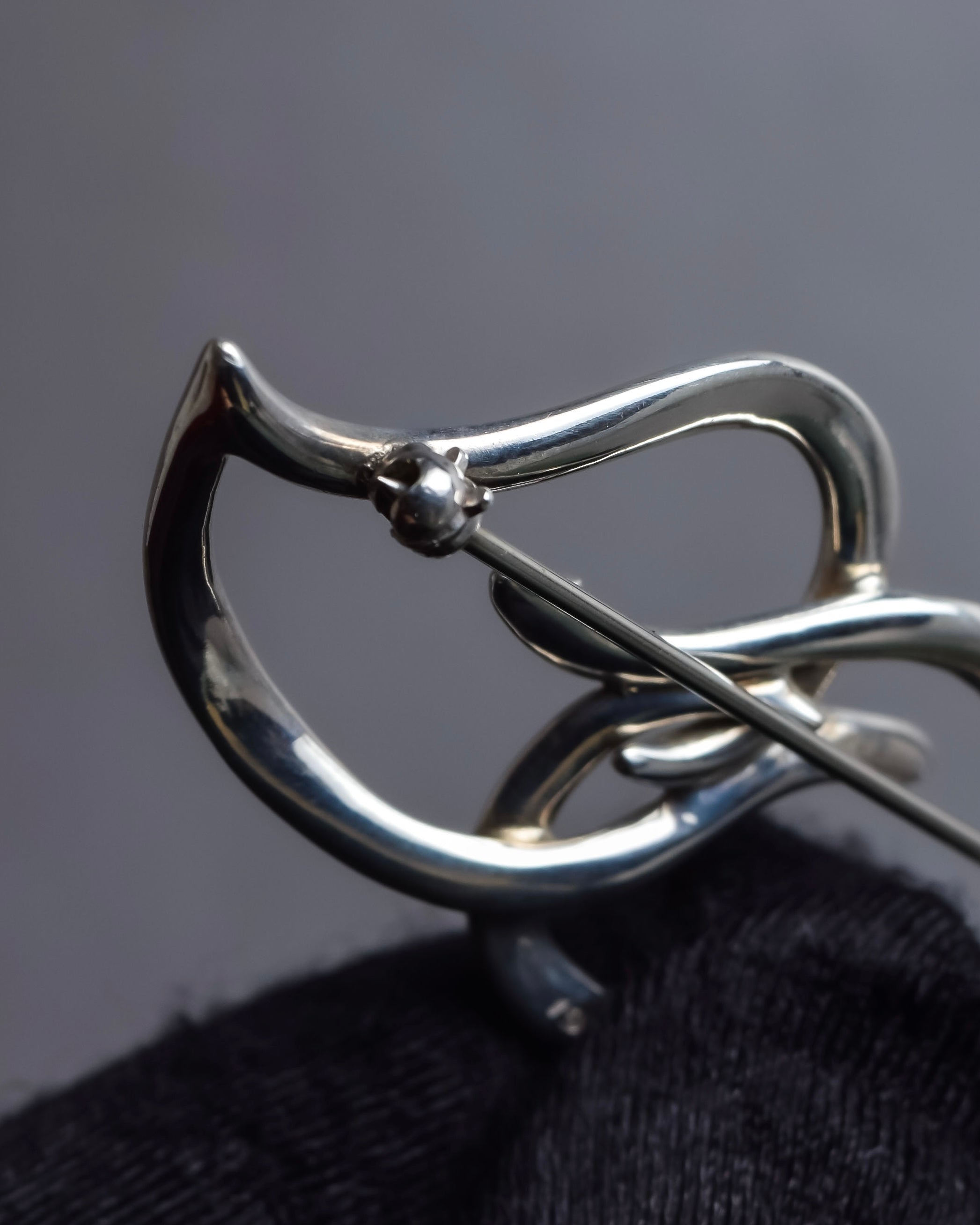 "Tiffany&Co" 1987 Leaf motif silver925 brooch