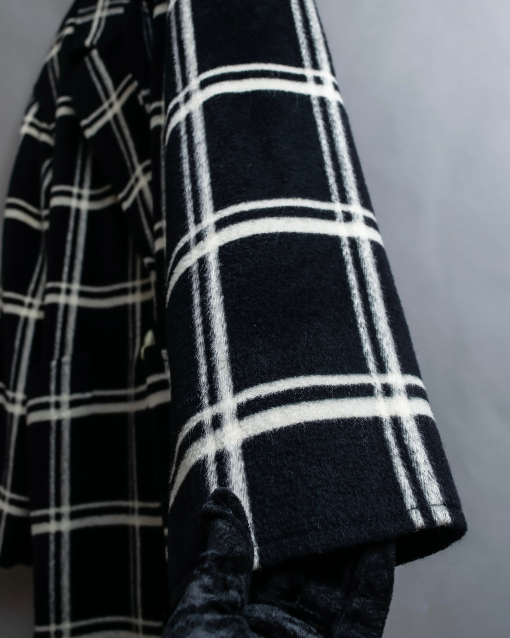 "Christian Dior Large check pattern tailored coat